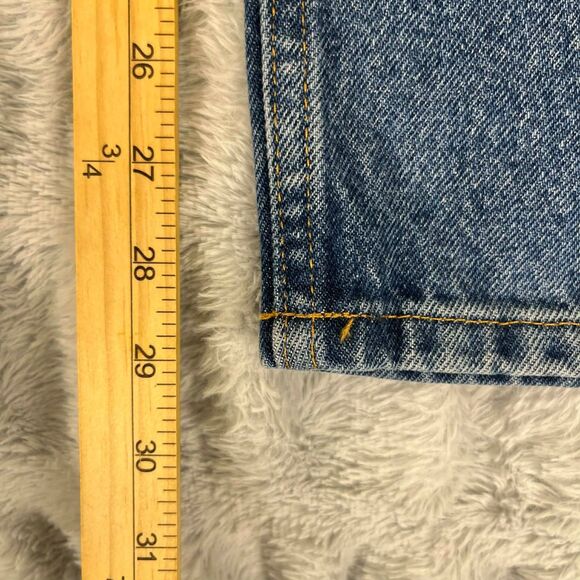 L.L.Bean Jeans Women 24W Original Fit Relaxed High Rise 100% Cotton Blue Denim - Picture 6 of 8